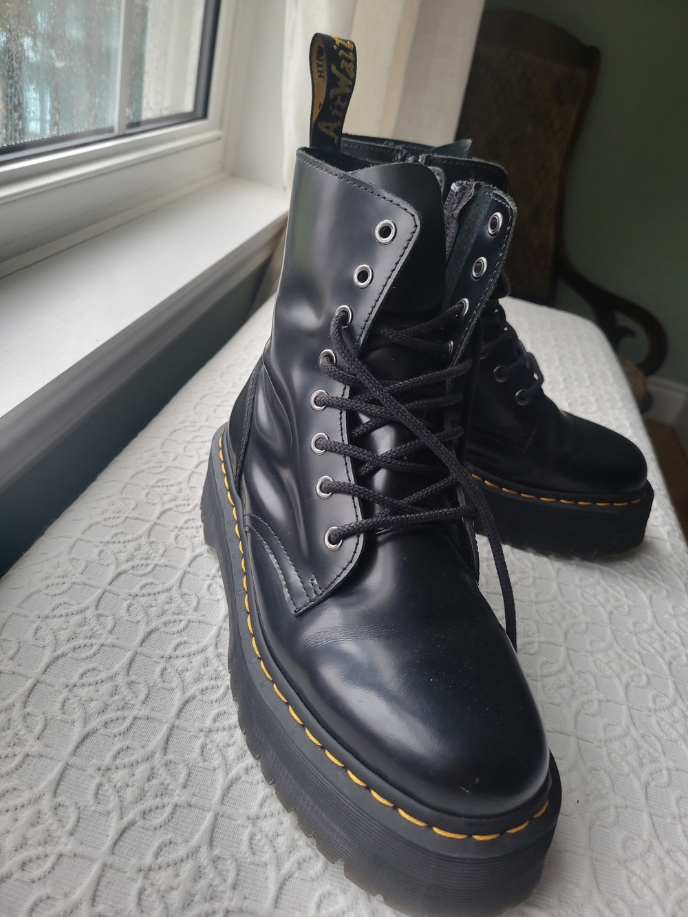 Black Dr. Martens Platform Boots